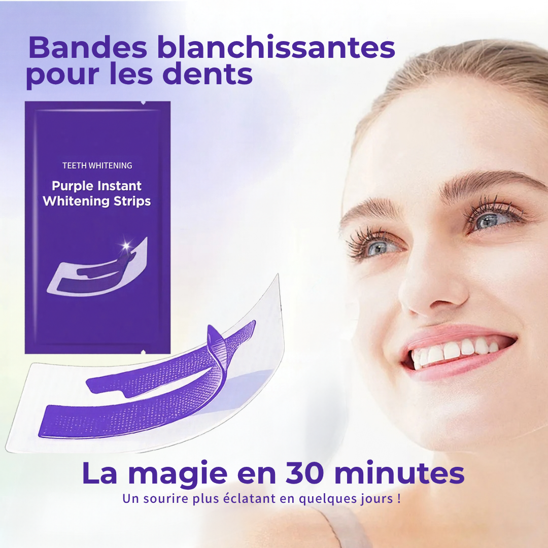 Bandes blanchissantes pour les dents